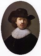 REMBRANDT Harmenszoon van Rijn Self-Portrait (mk33) Sweden oil painting artist